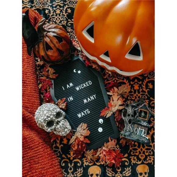 Letter Board Black +3D Bat Stickers +650 Characters, Spooky & Seasonal - Picture 6 of 7